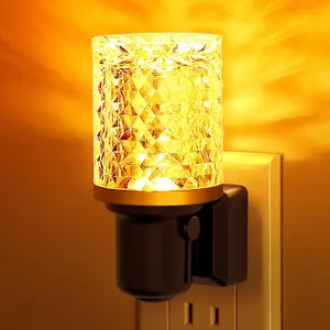 Night Light, Dimmable Night Lights Plug into Wall, Automatic Night Lights Plug in with Auto Light Sensor,Adjustable Brightness Amber LED Night Light, for Bedroom Hallway Home Decor