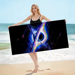 Space Galaxy Bath Towel 20*40in/28*55in – Ultra Soft Microfiber Quick Dry Beach & Gym Towel, Cosmic Black Hole Design, Lightweight Travel & Sand-Free Swim Towel, Camping & Yoga Towel, Gift for Men Women Teens, Beach & Fitness Essential