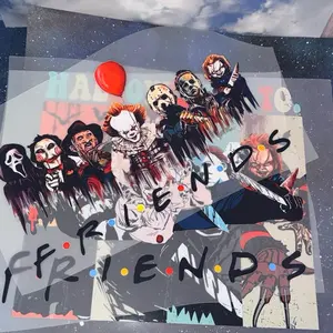 Horror DTF transfer set of 3  Ready to press Perfect for tees, hoodies,etc