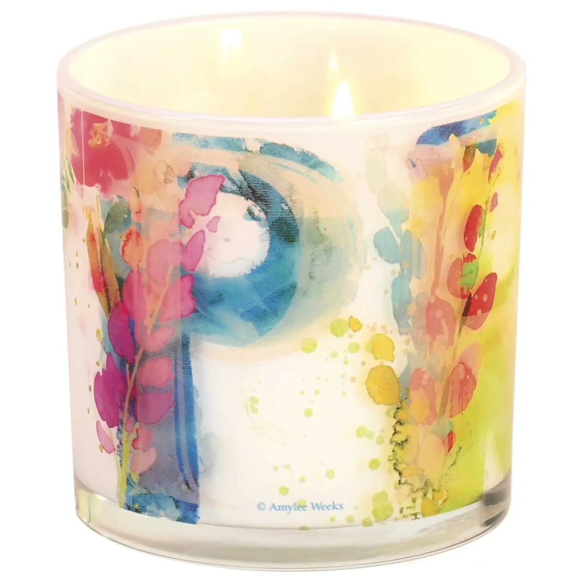 Dicksons ECNDLG-3 Non-Toxic Aroma Candle - 13oz Scented Soy, 4in Diameter, Glass Jar, 360 Wood Stand, 2 Cotton Wicks, Approximately 50h Burn Time, Spiritual Pray-Themed Decoration Items for Female Home Decor