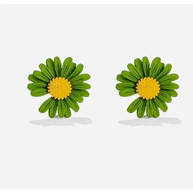 Women's S925 Silver Needle 3D Small Daisy Stud Earrings - 3D Flowers Jewelry, Anti-Allergic, Comfortable for Adults' Sensitive Skin, Moderate Design, Ideal for Casual Daily Wear, Perfect for Friends