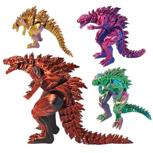3D Printed Muscle Monster Figurine, Home Decor, Jointed Dinosaur Figure, Godzilla Transforming Beast Statue, Collectible Sculpture
