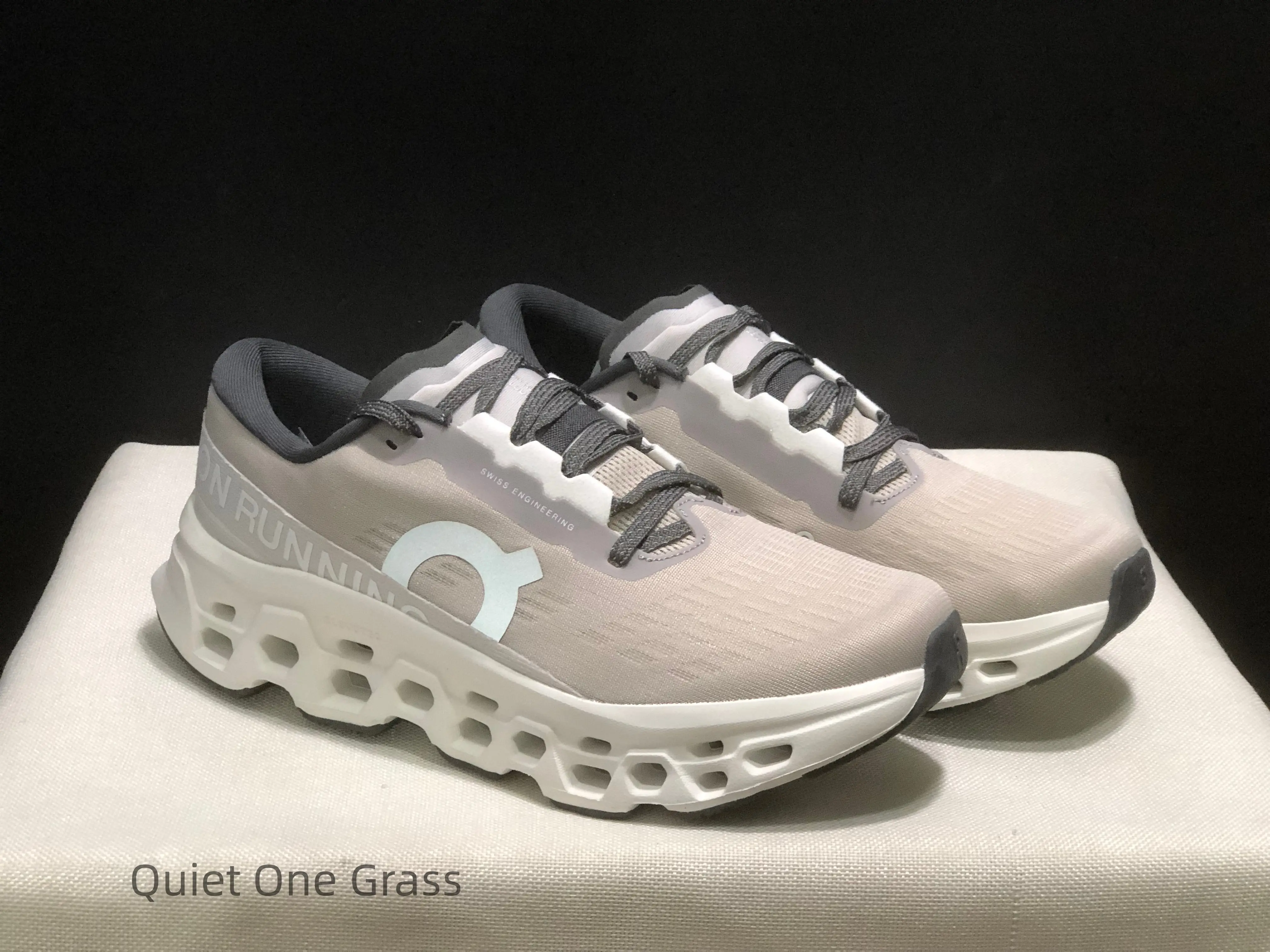 Oat Beige Breathable Woven Mesh Running Sneakers, Contrast Off White Hollow Cutout Cushion Midsole Muted Neutral Daily Walking Shoes