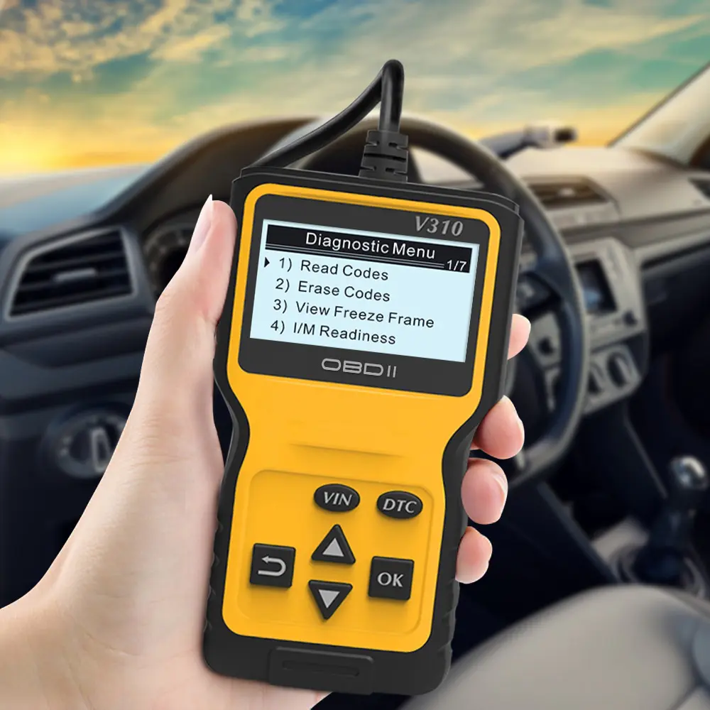 car Code Reader and Reset Tool Scanner for Car Obd2 Scanner Diagnostic Tool Vehicle Code Reader Auto Check Engine Obdii Eobd Can Diagnostic Scan Tool with Reset Clear