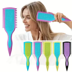 Dry Wet Use Jump Curl Hair Comb, Home Massage Comb, Hair Curly Define Styling Comb, Mixed Color, Perfect for All Hairstyles, Hair Styling Combs, Curl Hair Brush