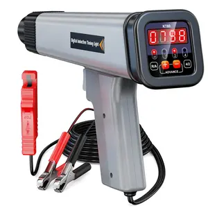KZYEE KT60 Digital Timing Light with Tachometer & Advance Angle, Automotive 12V Inductive Ignition Timing Light Gun for Distributor-Equipped Gasoline Engines fathersdaygift