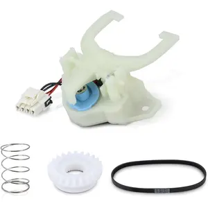 WH03X30517 Upgraded Washer Mode Shifter Actuator Kit Fit for GE Hotpoint Washer, with WH01X27538 Washer Drive Belt & WH05X24185 Washing Machine Clutch & WH01X24434 Washer Spring Durable Motor