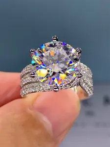 1 PC Gorgeous Cubic Zirconia Gemstone Ring For Men For Valentine's Day Gift Wedding Anniversary Party Jewelry