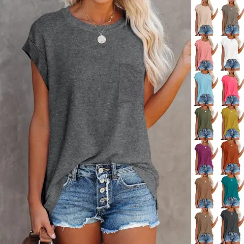 Goranbon Women's Striped Short-Sleeve Oversized Fit Tunic Blouse - Breathable Casual Fabric Top, Taupe, Medium (US 8-10), Large (US 12-14) Care Tips: Do Not Bleach, Hang Dry