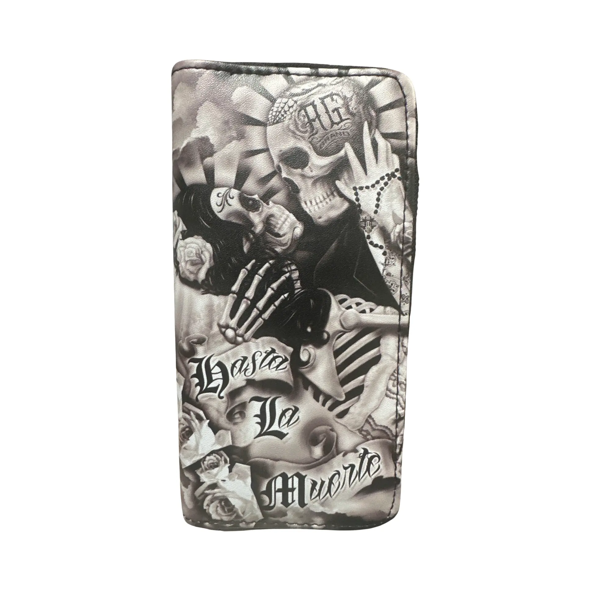 Women's Double-Zipper Wallet, Hasta La Muerte Design, Luggage & Bags Accessory