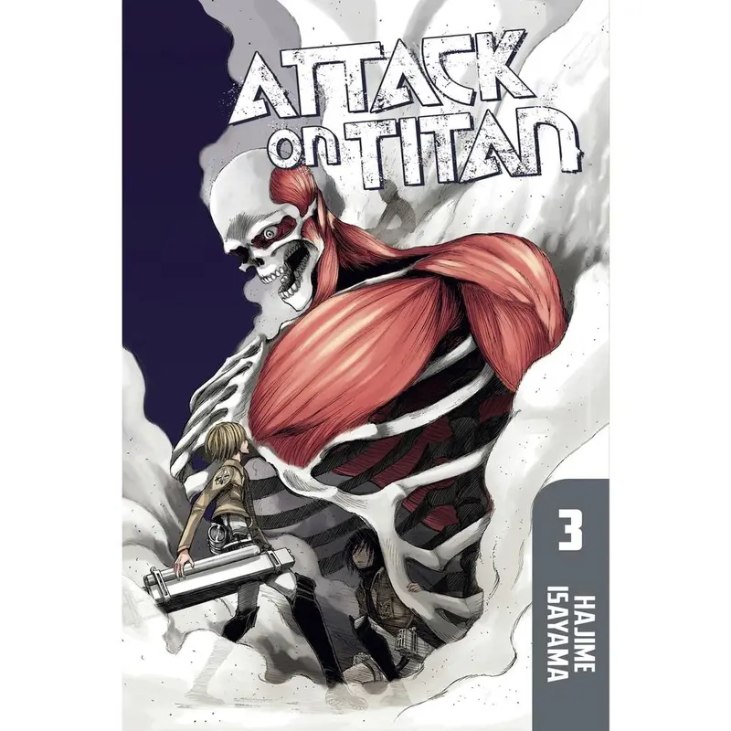 Used Kodansha Comics Attack on Titan Volume 3 Trade Paperback - Hajime Isayama, Soft Cover Collectible, Good Condition, English Dark Survival Manga, Comic Book, 208 Pages, 0.48lb, Isayama, Hajime