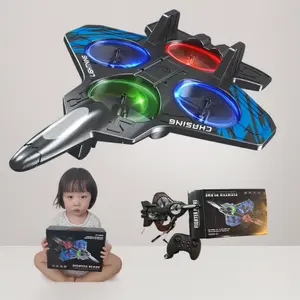 RC Stunt Fighter Jet with 360° Rotation & LED Lights| Easy Control Kids Plane, Perfect Holiday Gift