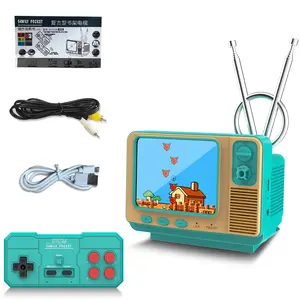 E-MODS GAMING Handheld Game Console Built in 308 Video Game Mini TV for Kids Party Favors 3.0 Inch Screen Retro Game Console Support Two-Player Gamepad Birthday Gift for Children/Adult