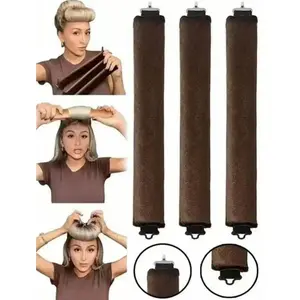 3pcs Set Satin No Heat Hair Curler, Soft High Elasticity Rubber, Hair Band Curler & Hot Curler, Hair Styling Tools, Hair Accessories, Heatless Hair Curlers