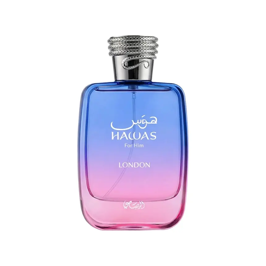 RASASI Hawas London Eau de Parfum Spray Fragrance for Men, 3.38 Ounce / 100ml