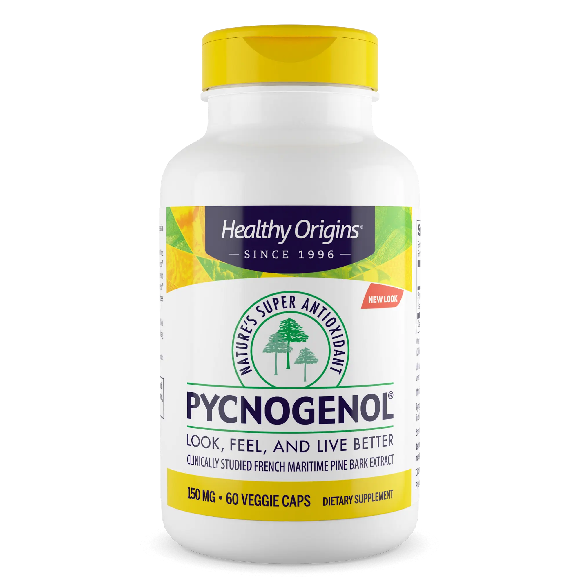 Healthy Origins -  Pycnogenol 150mg  (Nature's Super Antioxidant)  Dietary Supplement - 3 Sizes