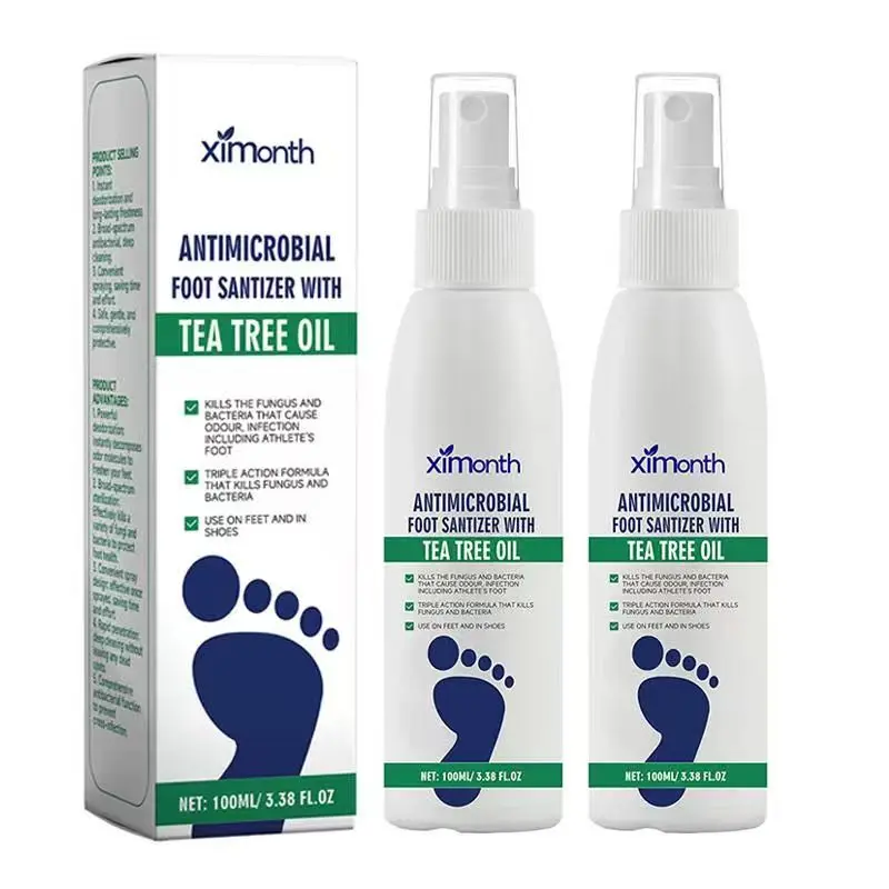 (2PCS)   with Tea Tree Oil,Tea Tree Oil  for  – Long-Lasting Formula with Aloe Vera – Shoe Deodorizer &  ,Refreshing and Comfortable, Daily, Cleaning, Foot Odor Spray Foot Care Products Foot Odor Eliminator.