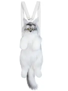 Unique Maine Coon Plush Backpack, Cute Style, Soft Polyester, Lightweight, Adjustable Straps, Ideal for Daily Use, School, Back-To-School, Gifts