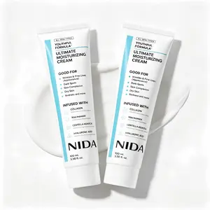 NIDA Youth Moisturizing Face Cream 100ml | Collagen Niacinamide Centella & Hyaluronic Acid, Reduce Dark Spots & Wrinkles, Dark Spots, Skincare Hydrating Daily Moisturizer Moisture Hydrate
