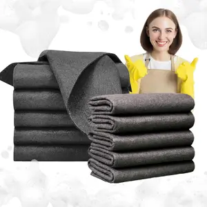 10PCS Magic  for Glass, 15.7" x 19.6" Thickened Magic , Streak Free Reusable  Rag, Super Absorbent Non Woven for Kitchen Cloth Envy Ultra Compact   Off-White Horse Tea  travel Reversible  Hand Towel Waffle Kitchen Towels Set