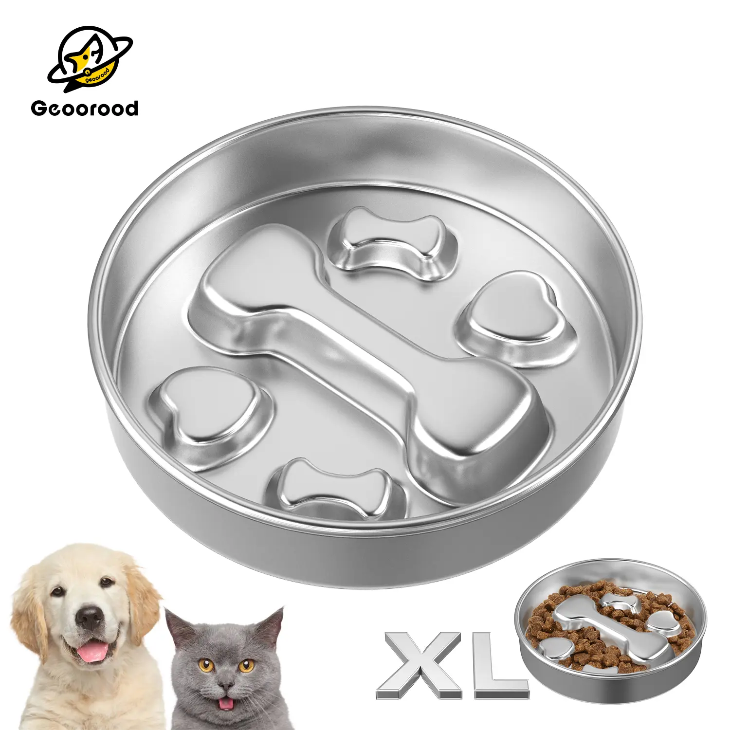 Pet Slow Feeder Bowl, Stainless Steel #DealsforYouDays #SummerWins