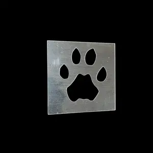 Paw Print Paw Stencil - Hair Design Tool Stencil for Temporary and Permanent Hair Color