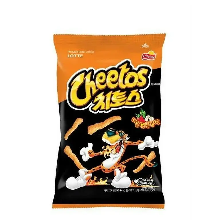 Cheetos Korean Spicy Flavor Crunchy Snacks Crispy - Bold Taste with Crispy Texture for Spice Lovers