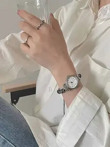 Fashion Bead Bracelet Watch with Adjustable Strap Pendant Women's Quartz Watch, Daily Matching and Gift for Friends