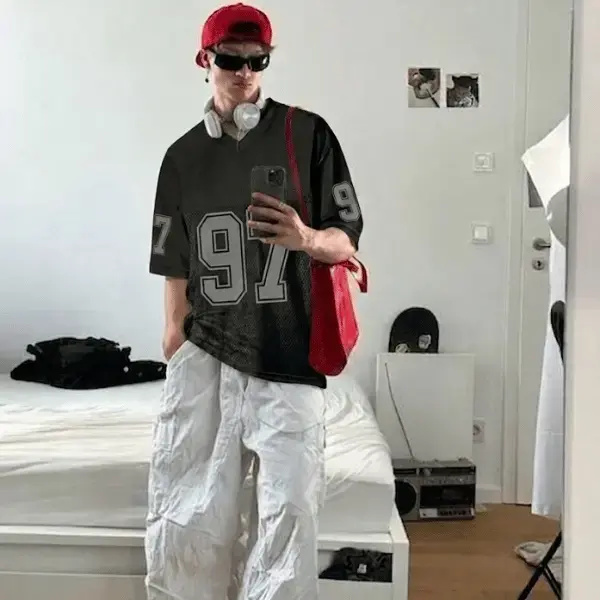 ARIRANG World Tour 2026 Football Jersey Unisex Black Football Jersey Number 97 Graphic V Neck Short Sleeve Mesh Shirt KPop Fan Concert Apparel Y2K Blockcore Summer Tops