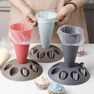 Baking Tool Set, Pastry Bag Holder, Tube Bag Fixer, Cake Decorating Tools, Frosting Bags Clips, Essential Baking Accessories