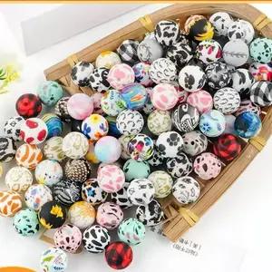 Ltty-P24-15mm Colorful Round Silicon Beads