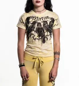 Affliction Women's T-shirt Crows