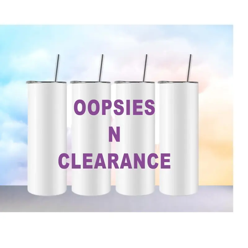 20 oz Skinny Tumbler Oopsies and Clearance Live Only - Perfect for On-the-Go Beverages