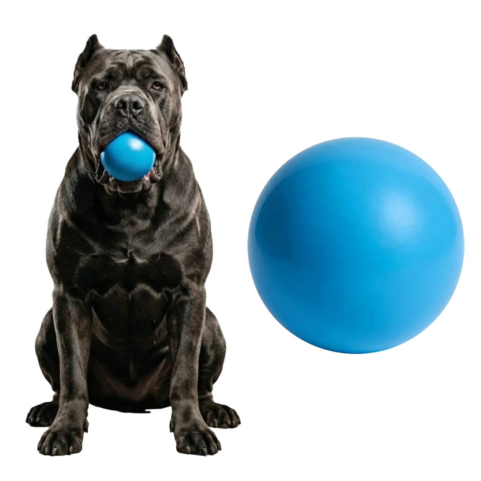 GDuolaPaws Solid Rubber Dog Ball for Large Medium Dogs - 2.8" Heavy Duty Indestructible Outdoor Fetch Toy for Training - Bouncy 100% Natural Rubber Ball for Aggressive Chewers, Durable Tough Yet Soft