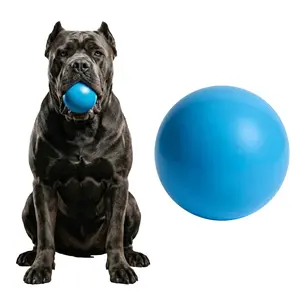 GDuolaPaws Solid Rubber Dog Ball for Large Medium Dogs - 2.8" Heavy Duty Indestructible Outdoor Fetch Toy for Training - Bouncy 100% Natural Rubber Ball for Aggressive Chewers, Durable Tough Yet Soft