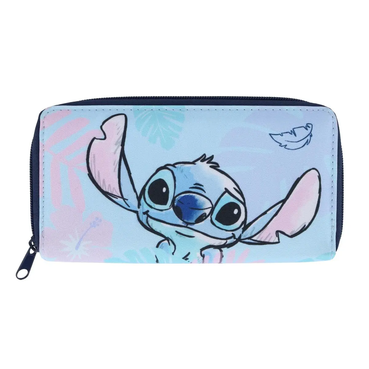 Textiel Trade Women's Disney Lilo and Stitch Wallet - Cute, Casual, Fashionable Ladies Wallet, Zip-Around Organizer Money Bag with Zipper, One Size, Animal Print, Casual Wallet
