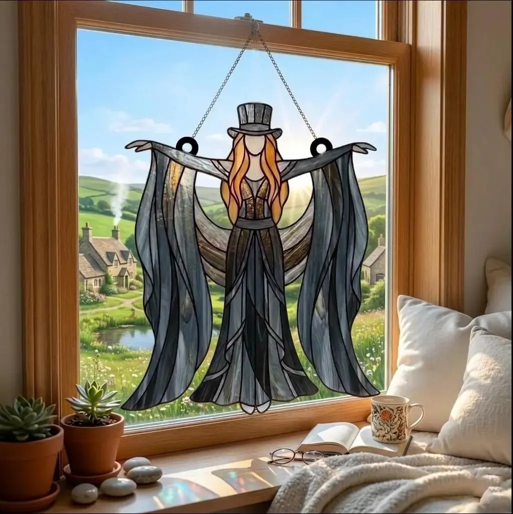 Fleetwood Mac Rumours Stevie Nicks Acrylic Suncatcher, Rhiannon Witch Coven Landslide Suncatcher