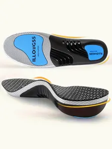 Pain Relief Orthotic Insoles, High Arch Support for Plantar Fasciitis, Unisex Flat Foot Correction, Work Boots Cushions