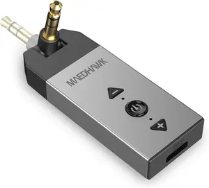 Maedhawk Bluetooth.Aux Adapter for Car Home Stereo Speaker Headphone, Wireless Audio Receiver with Rotatable .mm Jack, Handsfree Calls, ADP