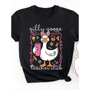 Goose Teacher Club Shirt, Funny Teacher Club T-Shirt, Cute Back To School Tee, Teacher Appreciation Gift, Funny Gift For Teacher