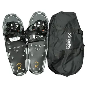 212 MAIN 25 in. Lightweight Ergonomic Aluminum Alloy Terrain Snowshoes with 13-Point Crampons, Includes Backpack, Silver, for Skiing, Outdoor Winter Sports