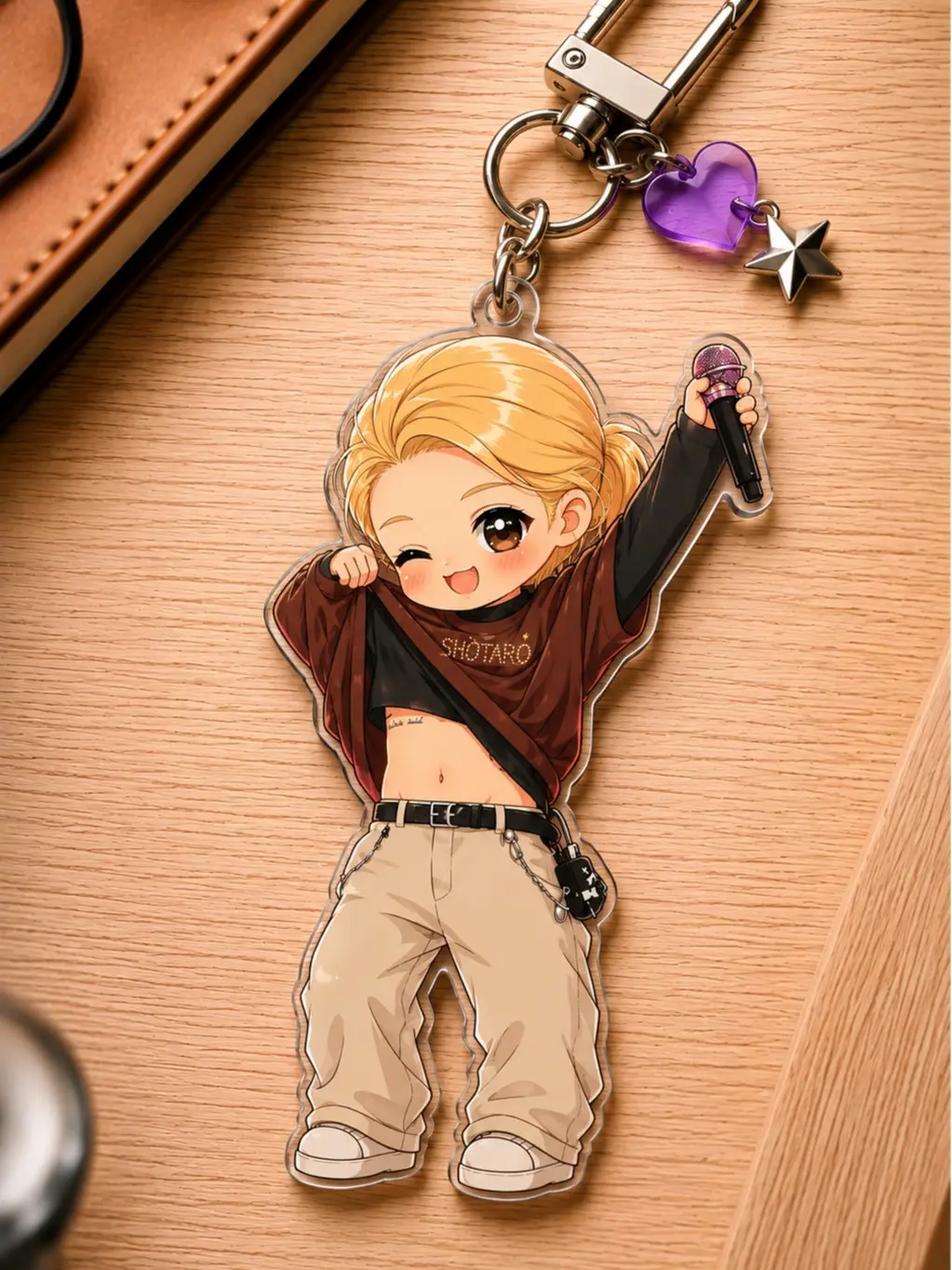 Ver 2 Cute Boy Band Member Chibi Acrylic Keychain