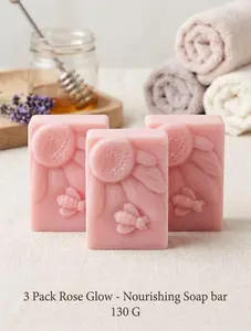 3 Pack - Rose Glow – Nourishing Soap Bar 3 Pack - Rose Glow – Nourishing Soap Bar