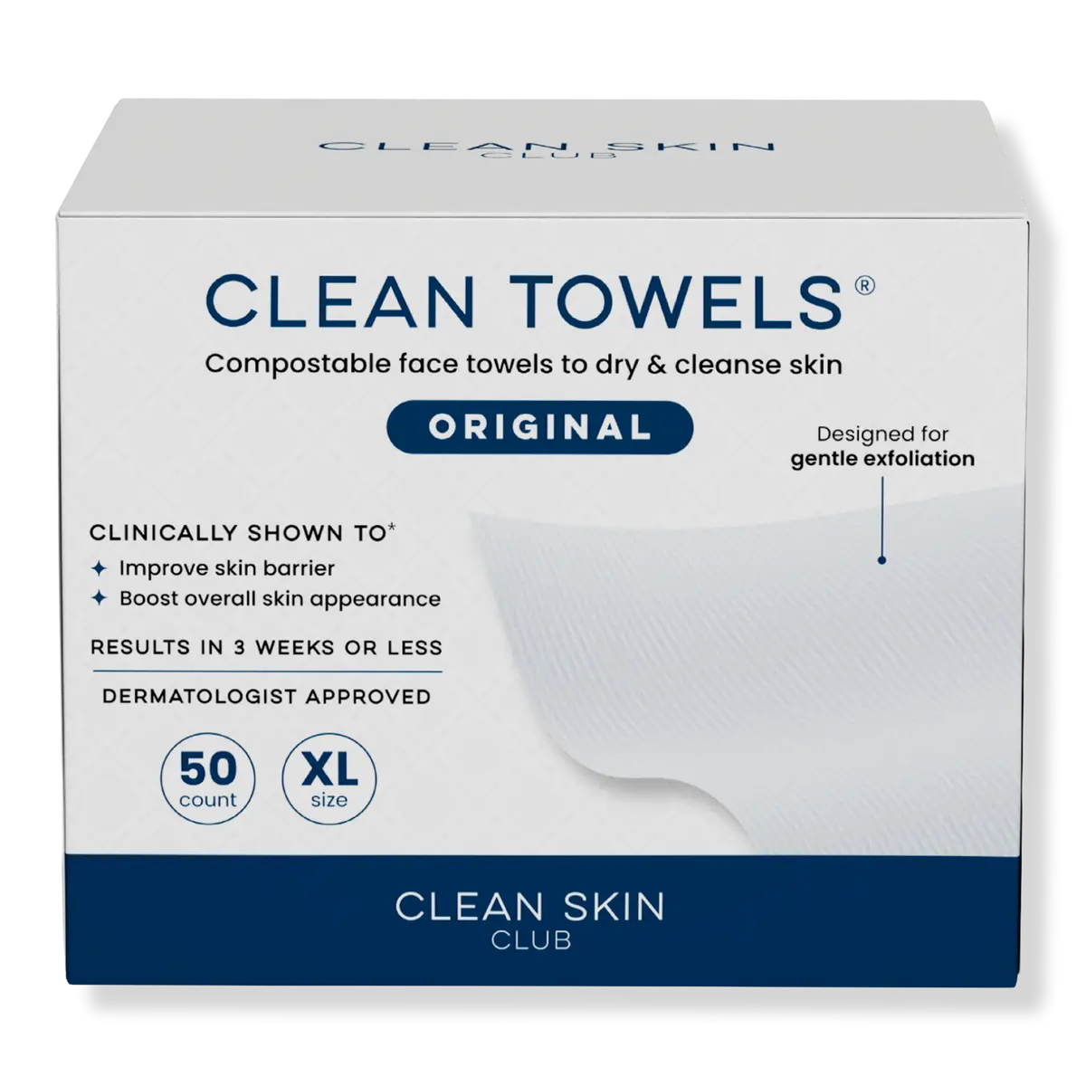 Clean Skin Club Clean Towels Original Disposable Face Towels Clean Skin Club Clean Towels Original Disposable Face Towels
