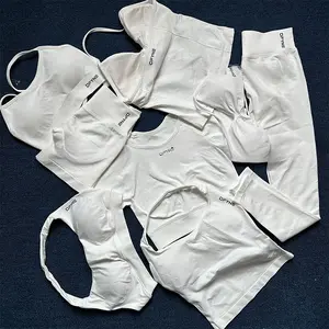 DFYNE White Black Label Authentic Collection Nylon Matte High-Elastic Fabric Sports Yoga Fitness for Women