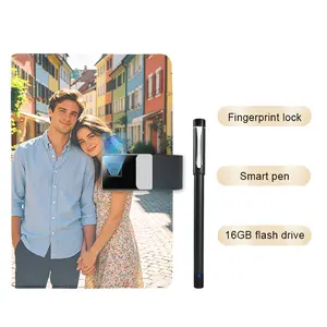 Smart Electronic Notebook Sketchbook with Fingerprint Lock Durable Erasable AI Smart Pen Sketch Savior Designed for Drawing & Learning School Portable Collectible Gift Box with Extra Pens Durable Portable