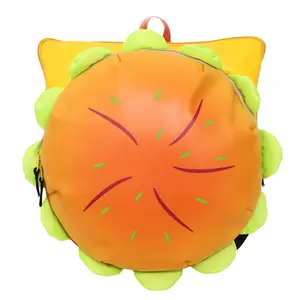 Cute Hamburger Cartoon Backpack for Women - Large Capacity, Playful Design, Stylish Backpack