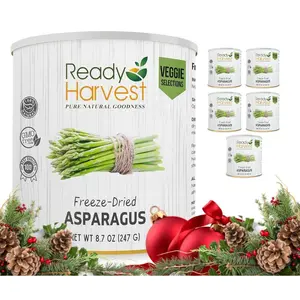 Ready Harvest Freeze-Dried Asparagus - 25 Year Shelf Life - Six #10 Cans