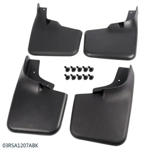 G-PLUS 4Pcs ABS Plastic Mud Splash Guards with Wheel Lips - Injection Moulded, Factory Look, Fit for 04-14 Models Ford F-150 Automotive Front & Rear Splash Guards