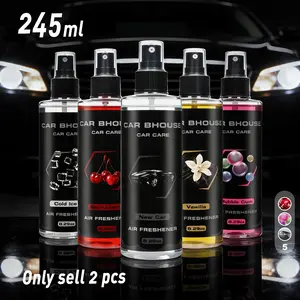 Multi-scents Combinations High-End Car Fragrance Spray Set, Portable Car Air Freshener, 8.29oz/245ML X 2pcs Large Capacity, Long-Lasting Fragrance, Eliminator Odors, Car Odor Remover, Air Fresh, Suitable for Car, Home, Office, Hotel, Gift